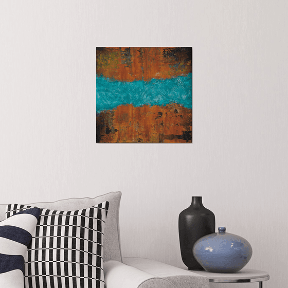 The Great River - Abstract landscape painting