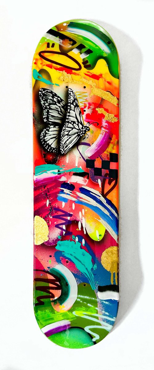 Monarch Skateboard Deck N°2 by Chris Solcz