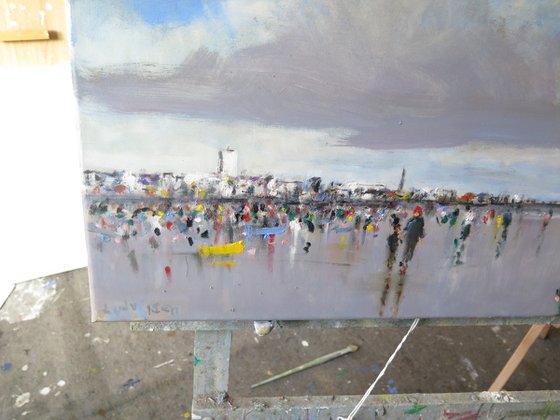 Bridlington Beach Scene