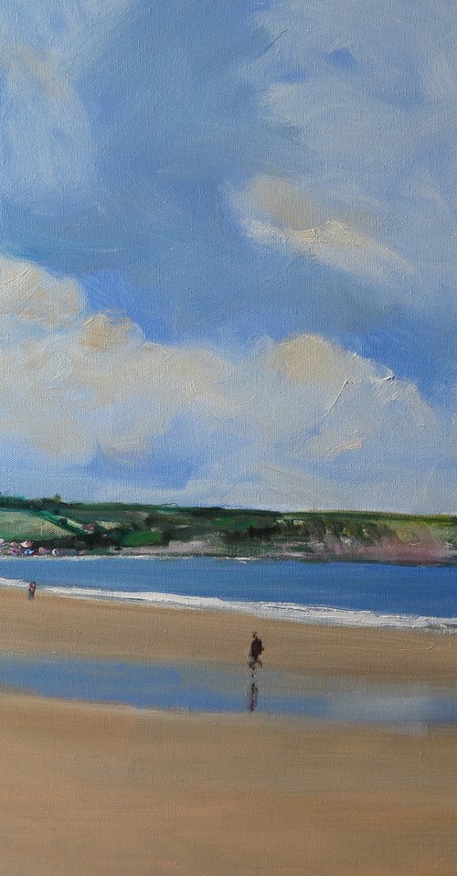 Morning View of Sandsend by Malcolm Ludvigsen