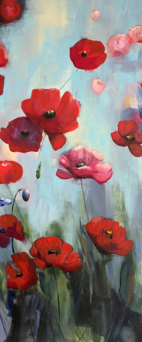 Poppies Land 12 by Sandra Gebhardt-Hoepfner