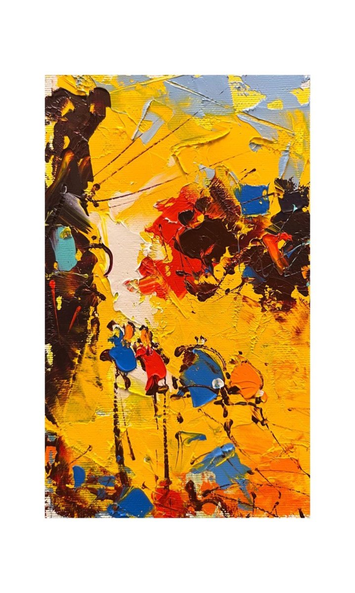 Cityscapes Oil Painting By Arman Allakhverdian, 5 X 8, #2 City Of Love, Original Artwork