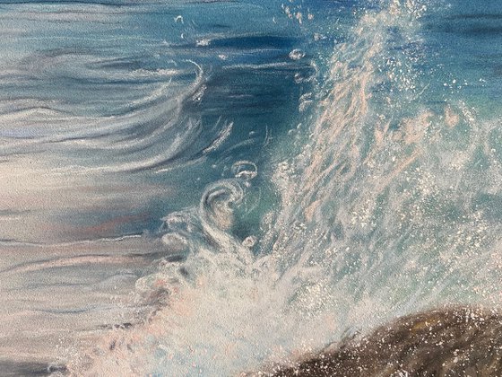 Seascape and spray