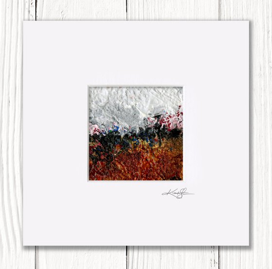 Mystic Land 15 - Textural Landscape Painting on Fabric by Kathy Morton Stanion