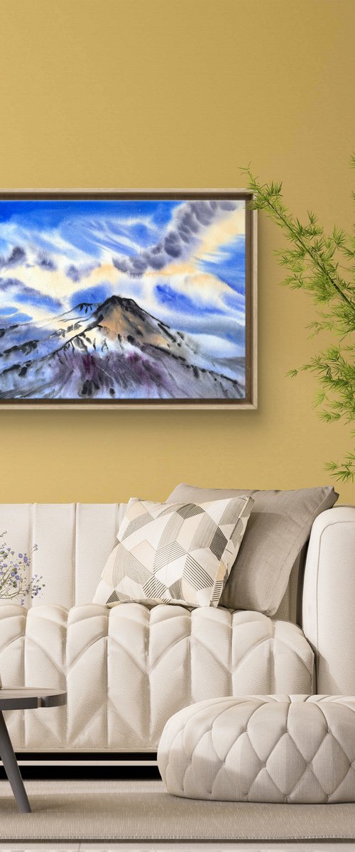 Majestic clouds Volcano Etna by Yuliia Sharapova