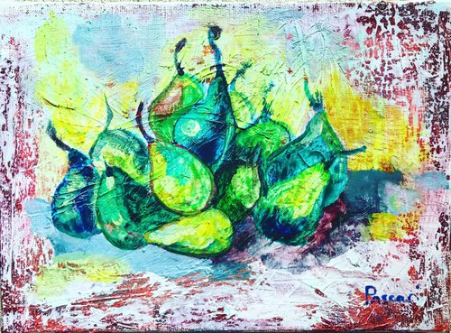 Pears on the table (ready to hug) by Olga Pascari