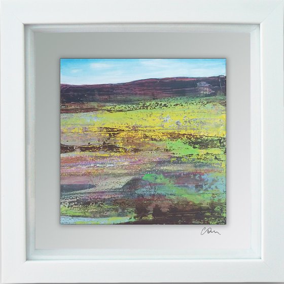 Framed ready to hang original abstract - abstract landscape #29