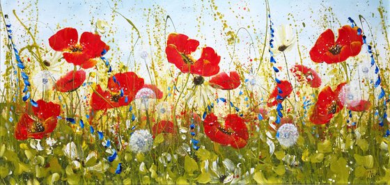 Joyous Poppy Landscape