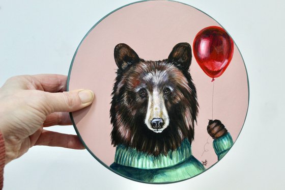 A Beary Red Balloon