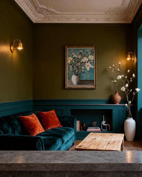 Big size White magnolia in vase