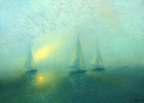 Foggy regatta