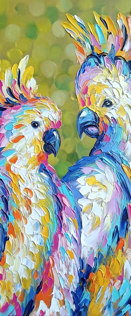 Duet - parrots by Anastasia Kozorez