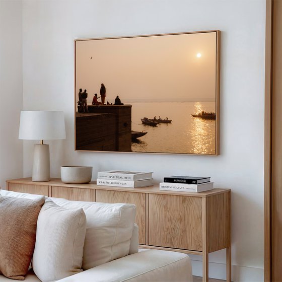 An ethereal sunrise in Varanasi