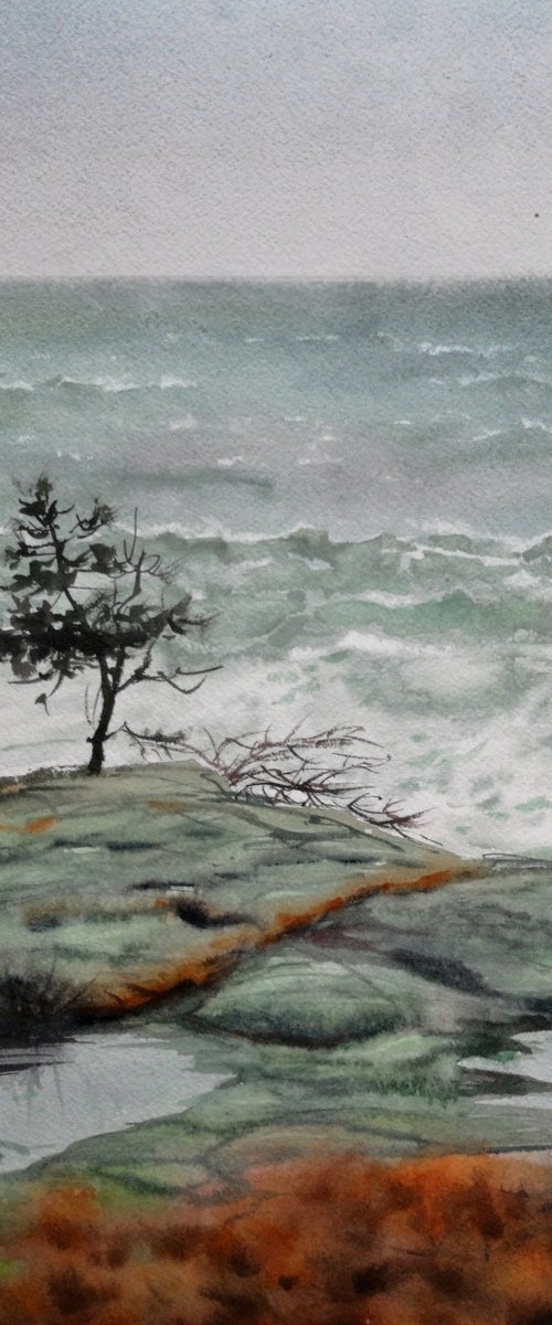 Northern Coast by Olga Beliaeva Watercolour