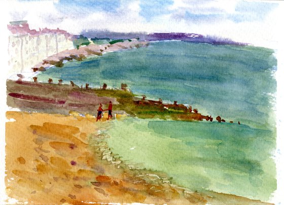 On the seaside in Eastbourne, England