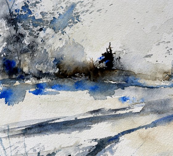 Frozen whispers -watercolor