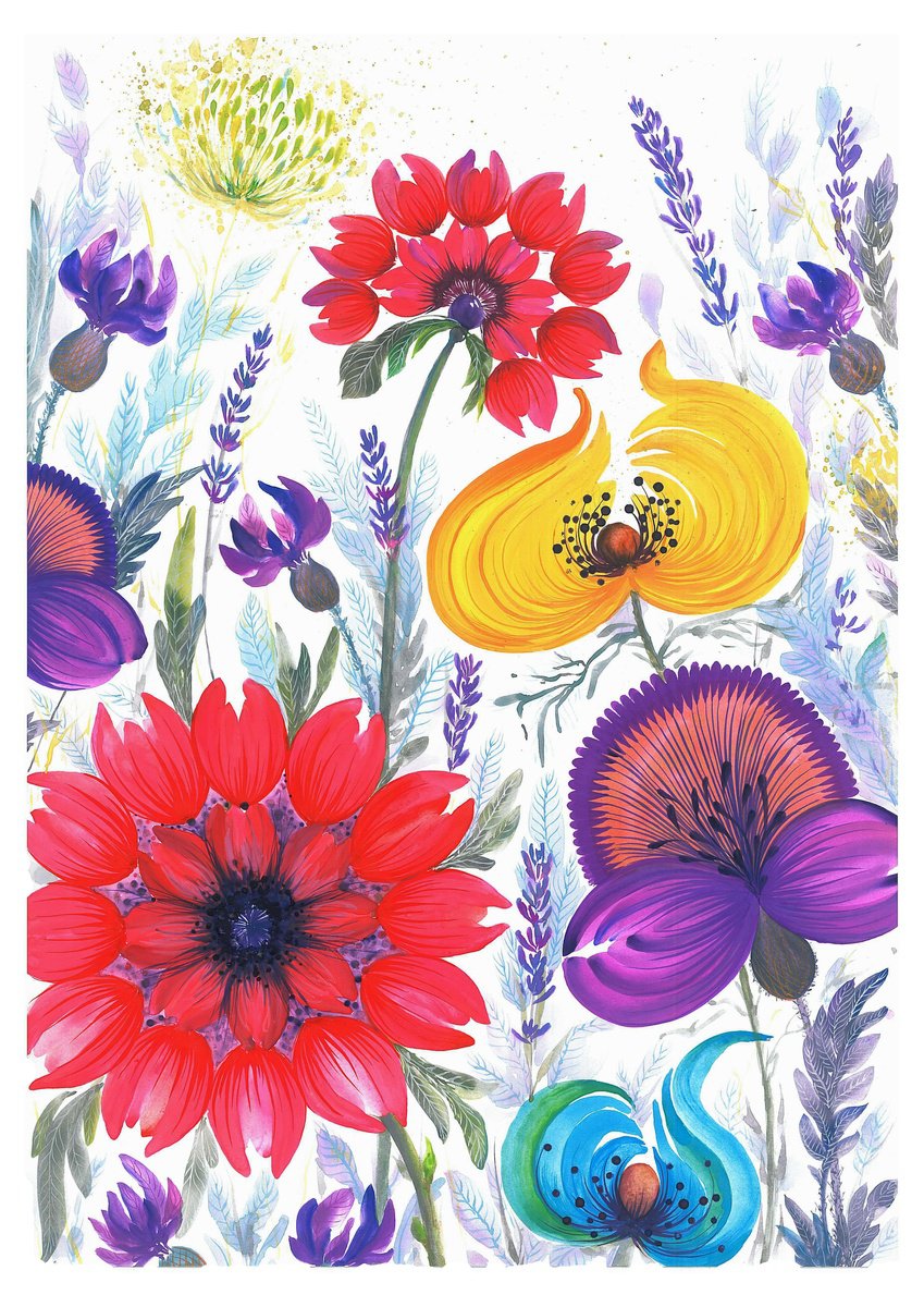 Field flowers 1 by Tetiana Savchenko