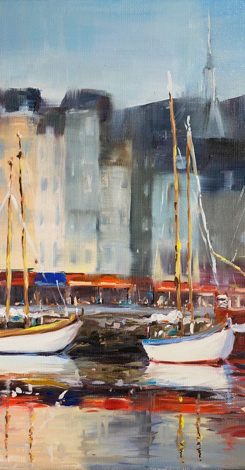 Honfleur harbor by Sasha Romm