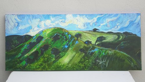 The View from Monsal Head on a Windy Day by Mary Kemp