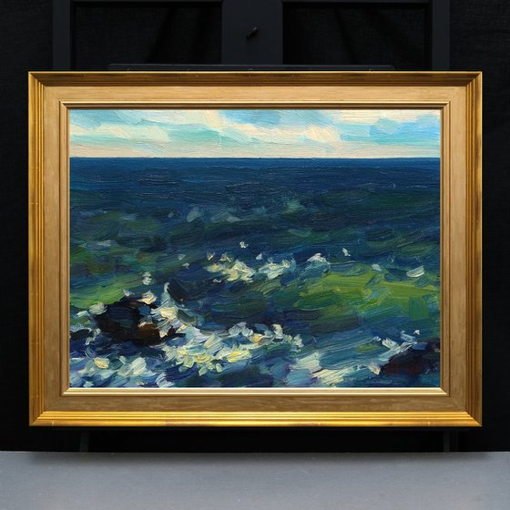 Deep black sea