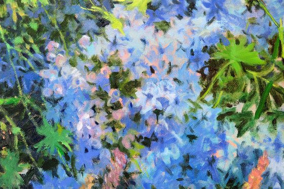 Delphinium and sage