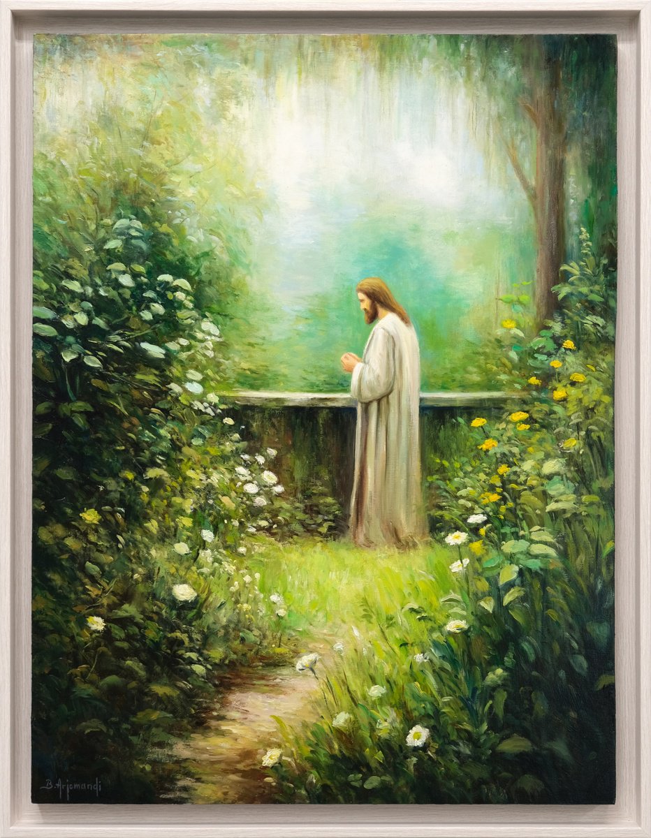 Jesus In The Garden By Behshad Arjomandi, 23 X 30, Artwork For Sale On Artfinder