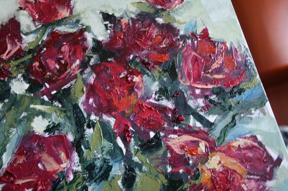 Dry Roses II... /  ORIGINAL PAINTING