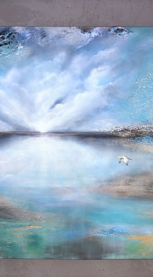 Blue horizon by Inga Zurabiani