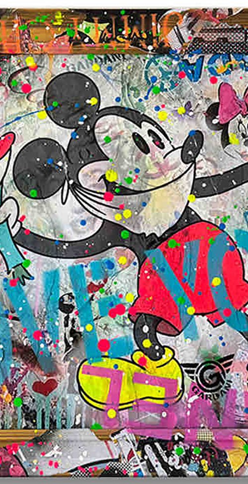 Mickey Love You More by Gardani Art