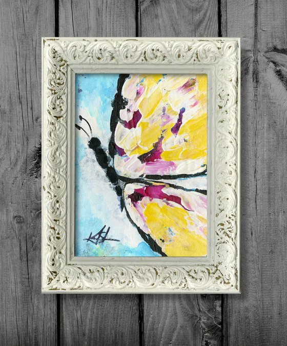 Butterfly Beauty 6 - Framed Painting by Kathy Morton Stanion