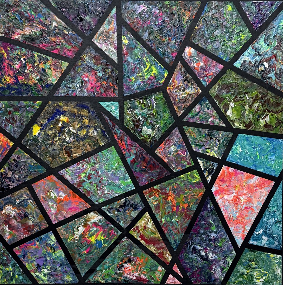 Mosaic Of Inner Worlds By Andre Brauer, 39 X 39, Artwork For Sale On Artfinder