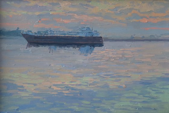 Barge on the Volga