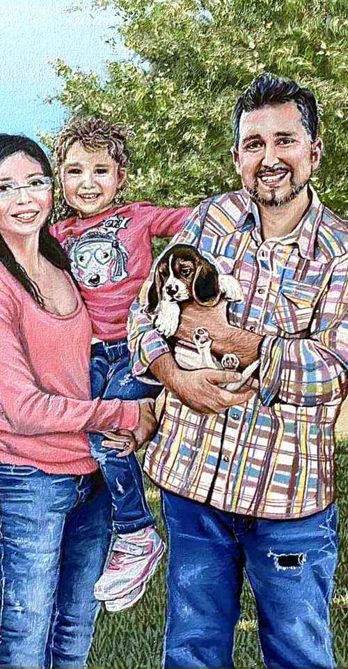 Commission portrait for a wonderful family by Elena Adele Dmitrenko