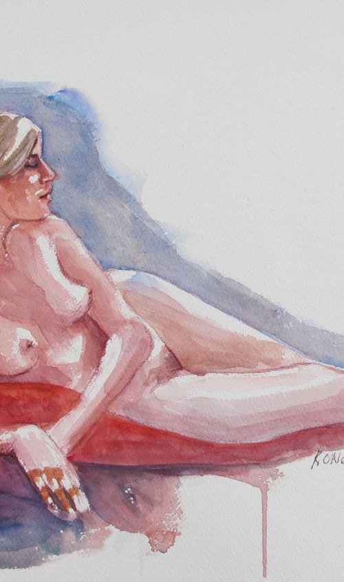 reclining female nude by Rory O’Neill