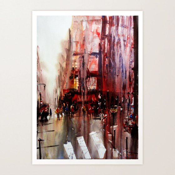 Watercolor - Paris atmospheric #3