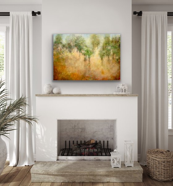 Forest of golden rays