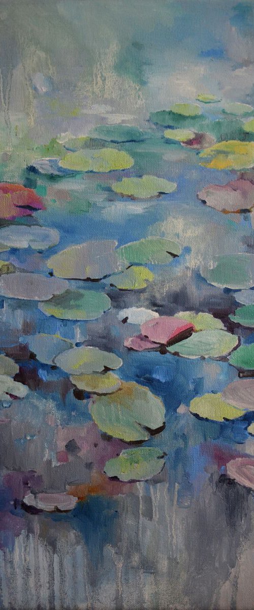 Lily pond. Falling asleep by Zhanna Kondratenko