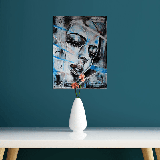 Metropolis - Modern abstract Portrait Gift idea