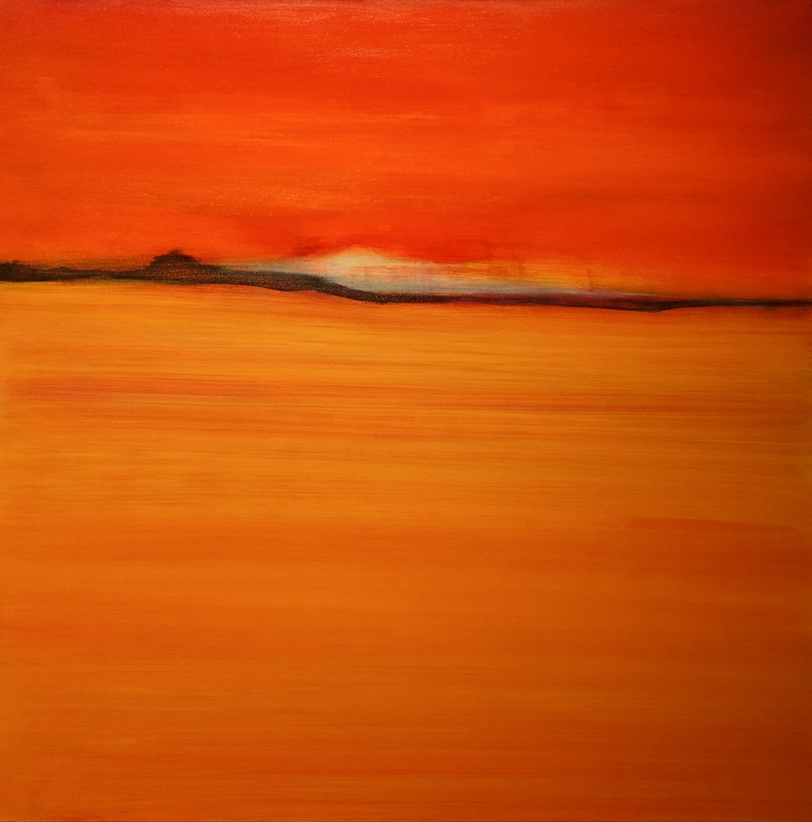 Abstract Acrylic Painting By Pier Maurizio Greco, 39 X 39", Origine, Original Artwork