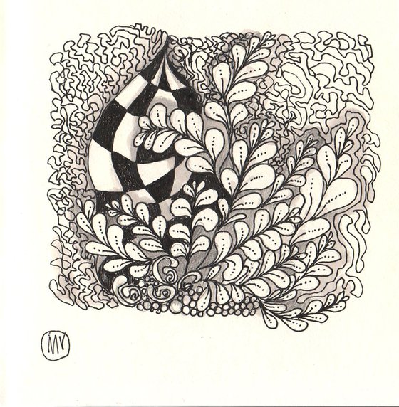 Zentangle #3 grafic artwork.