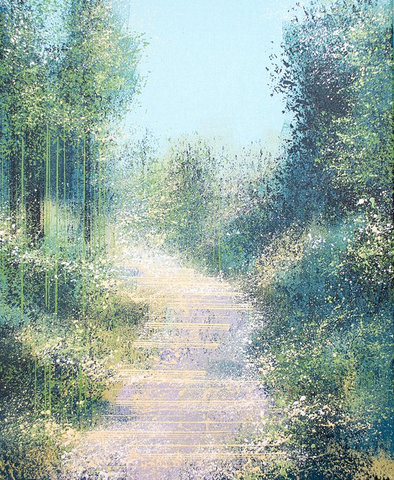 Misty Forest Trees 2