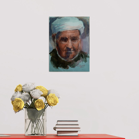 Turkmen Old man portraite