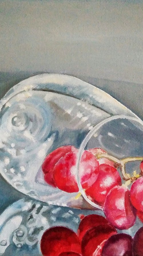 Still life with grapes by Yulia Berseneva