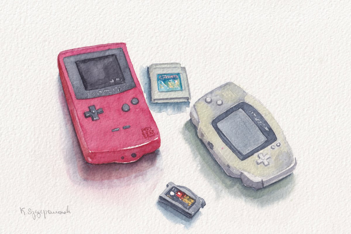 Souvenirs from a recent past - Game boys by Krystyna Szczepanowski
