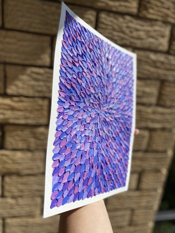 Jacaranda bloom (on paper, unframed)