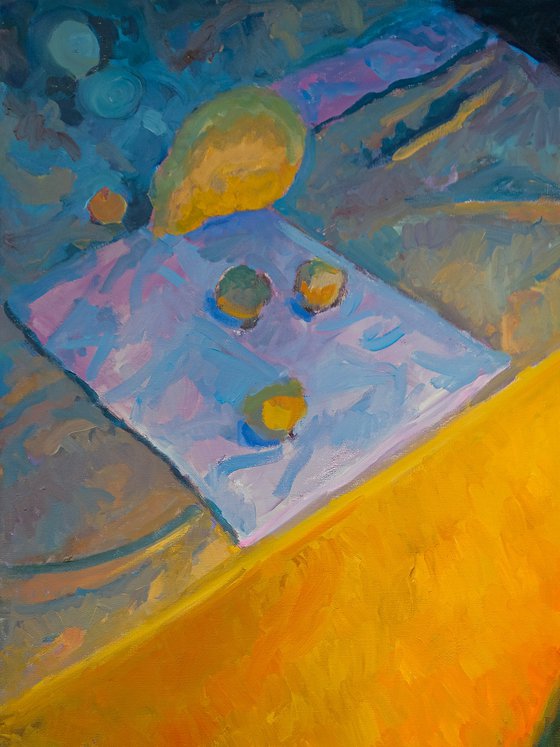 Still Life with Orange Drapery