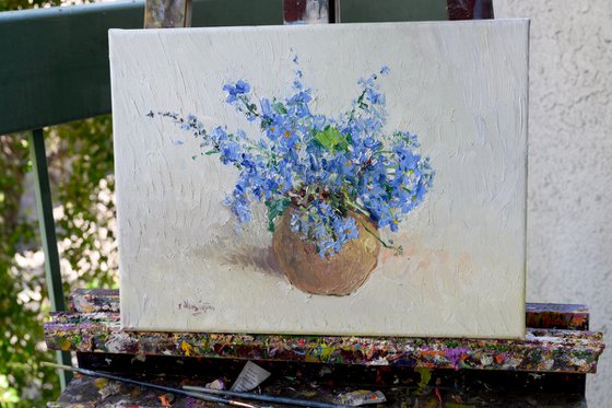 Forget Me Nots in the VAse