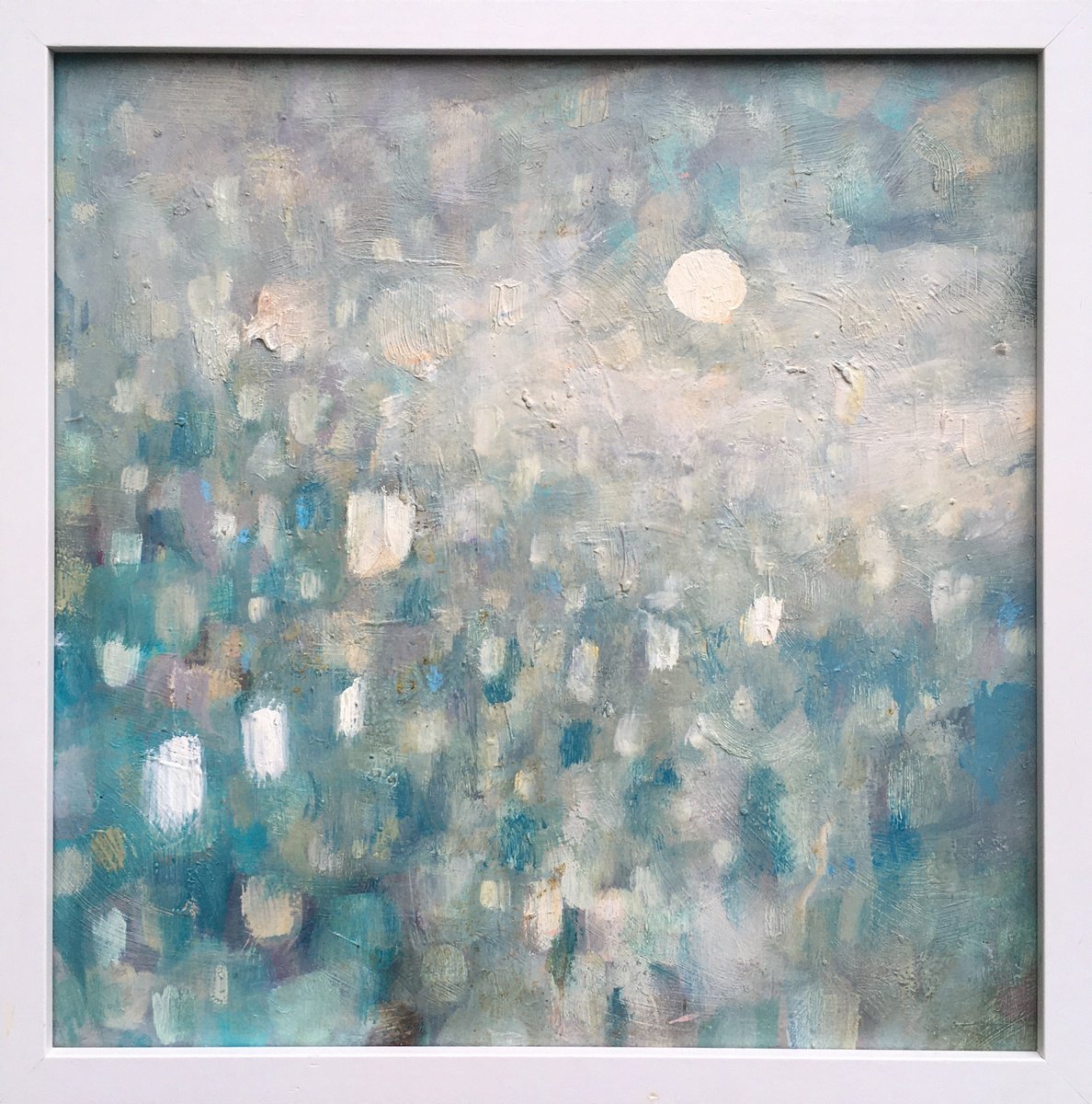 Impressionistic Landscape Oil Painting By Guy Pickford, 13 X 13, Come Nightfall, Original Artwork