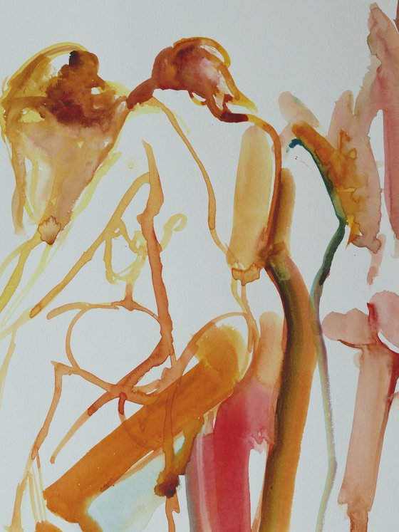 Standing female nude 3 poses