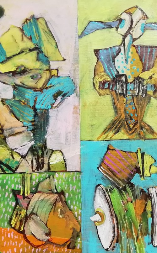 Abstract fragments 18 by Francisco Santos